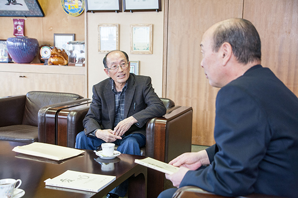 小笠原渓雲さんと三浦町長